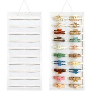 Hanging Claw Clip Organizer Hair Bow Holder Storage Rack for Wall Door Closet